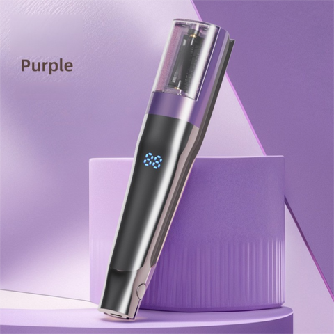 2 in 1 Purple Mini Split End Hair Trimmer and Straightening Comb - Cordless USB Rechargeable Hair Cut Remover Tool with Removable Blade for Easy Hair Smoothing Without Reducing Overall Length In Australia - Darrahopens