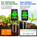 6 in 1 HD Digital Display Soil Tester (2 Pack) - PH Moisture Temperature Fertility Light Meter Plant, 90 Degree Rotation and Simple Battery Power In Australia - Darrahopens