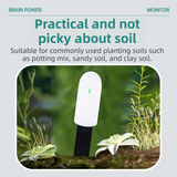 2 Pack Smart Soil Moisture Meter with Dual Operating Modes - Digital Plant Water Detector and 3-Color Light Realtime Indicator for Potted Plants and Garden Vegetables