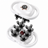 White 22-Head Electric Neck Back Massager with AI Dynamic Strength Adjustment and Soothing Red Light - Rechargeable Full Body Deep Tissue Fascia Gun, Mutifunction Hands-Free Operation In Australia - Darrahopens