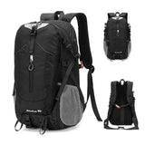 40L Black Lightweight Outdoor Hiking Backpack with Rain Cover, Multi-Pocket Storage and Gear Attachments - Waterproof Travel Daypack for Trekking Camping Cycling Adventures