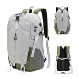 40L Grey Lightweight Outdoor Hiking Backpack with Rain Cover, Multi-Pocket Storage and Gear Attachments - Waterproof Travel Daypack for Trekking Camping Cycling Adventures