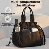 Purple Insulated Lunch Bag for Women Men - Portable Drawstring Tote Lunch Box Bag with Multi Pockets & Stainproof Lining for Work, School, Travel & Picnic In Australia - Darrahopens