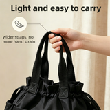 Purple Insulated Lunch Bag for Women Men - Portable Drawstring Tote Lunch Box Bag with Multi Pockets & Stainproof Lining for Work, School, Travel & Picnic In Australia - Darrahopens