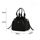 Blue Insulated Lunch Bag for Women Men - Portable Drawstring Tote Lunch Box Bag with Multi Pockets & Stainproof Lining for Work, School, Travel & Picnic In Australia - Darrahopens