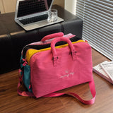 Pink 30L Lightweight Travel Duffle Bag with 3 Zippered Main Sections and Shoe Zone - Stylish Colorblock Weekender Bag, Wet & Dry Dual Use for Gym, Sports & Business Trips In Australia - Darrahopens
