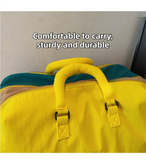 Blue 30L Lightweight Travel Duffle Bag with 3 Zippered Main Sections and Shoe Zone - Stylish Colorblock Weekender Bag, Wet & Dry Dual Use for Gym, Sports & Business Trips In Australia - Darrahopens