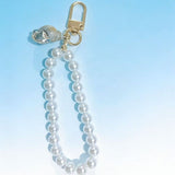 Pearl Beaded Bracelet / Keychain / Bag Charm with Elegant Conch Pendant and Gift Box - Multifunctional Pearl Wristlet Key Ring & Purse Accessory (Dia 14 cm) In Australia - Darrahopens
