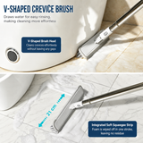 7-in-1 Multifunctional Bathroom & Floor Cleaning Brush Set - 120CM Long Extension Handle & 7 Interchangeable Heads for High Ceilings, Floor Gaps, Tiles and Glass In Australia - Darrahopens