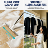 7-in-1 Multifunctional Bathroom & Floor Cleaning Brush Set - 120CM Long Extension Handle & 7 Interchangeable Heads for High Ceilings, Floor Gaps, Tiles and Glass In Australia - Darrahopens
