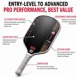 Black and Blue T700 Raw Carbon Fiber Pickleball Paddle - Professional Honeycomb Core Paddles with Expanded Sweet Spot & Cushion Grip for Outdoor Use In Australia - Darrahopens