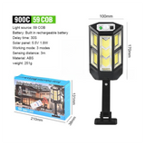 Solar Powered Motion Sensor Outdoor Street Light with 3 Lighting Modes - Waterproof COB LED Wall Security Light, Remote Control for Garden Courtyard Patio & Garage (Small) In Australia - Darrahopens