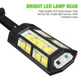 Solar Powered Motion Sensor Outdoor Street Light with 3 Lighting Modes - Waterproof COB LED Wall Security Light, Remote Control for Garden Courtyard Patio & Garage (Medium)