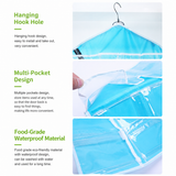 4 Pack Pink Hanging Closet Organizer, Portable 16 Pockets Behind the Door Storage Bag for Underwear, Socks & Small Accessories
