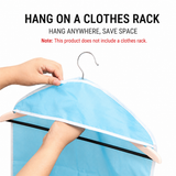 4 Pack Blue Hanging Closet Organizer, Portable 16 Pockets Behind the Door Storage Bag for Underwear, Socks & Small Accessories