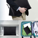 2-Piece Fireproof Document Zipper Bag Set (28x17cm + 34x24 cm) - Waterproof & Heat Resistant Silicone Fiberglass Storage Pouch and Money Bag for Passport Card and Valuables