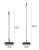 3-in-1 Window Fly Screen Cleaner Brush & Glass Squeegee with 91CM Extendable Stainless Steel Handle, One Flush to Clean