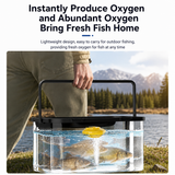 Yellow Portable Floating UFO Aerator - Rechargeable Waterproof Fish Tank Oxygen Pump with 3 Oxygen Output Modes and Quiet Operation In Australia - Darrahopens