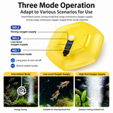 Yellow Portable Floating UFO Aerator - Rechargeable Waterproof Fish Tank Oxygen Pump with 3 Oxygen Output Modes and Quiet Operation In Australia - Darrahopens