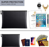 Fireproof Document Zipper Bag (24 X 34CM) - Waterproof & Heat Resistant Silicone Fiberglass Storage Pouch and Money Bag for Passport Card and Valuables