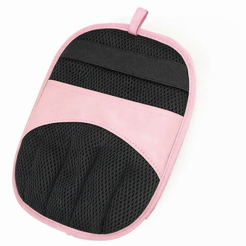 Pink Pet Hair Removal Gloves with Ergonomic 5 Finger Contour Grip (1 Pair) - Static Attraction Reusable Grooming & Furniture Cleaning Mitts