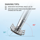 Black Classic Double Edge Safety Razor Set - Vintage Metal Manual Shaving Razor with Stainless Steel Holder & 5 Replacement Blades In Australia - Darrahopens
