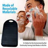 3 Pack Black Universal Razor Blade Sharpener & Cleaner Pad - Slide Cleaning Care of Men & Women's Trimmer and Shaver In Australia - Darrahopens