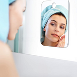 Fog Free Shower Shaving Mirror Set with Suction Cup & Razor Holder - Unbreakable Portable Traveling Round Mirror and Round Anti-Fog Films In Australia - Darrahopens