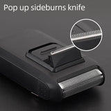 Men's Reciprocating Electric Shaver with Pop Up Sideburn Trimmer - Rechargeable Portable Foil Razor for Face & Neck, Great Travel Holiday Gift In Australia - Darrahopens