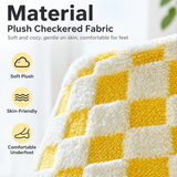Plush Checkerboard Lamp Style Cat Scratching Post - 53 x 37.5 cm Extra Large Standing Cat Scratcher & Home Decor with Hemp Rope Post, Wide Stable Base and Hanging Ball Toy