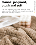 200 x 360cm Grey Pineapple Grid Plush Sofa Blanket for 4 Seater - Soft Thick Flannel Jacquard Throw, Fade Resistent & Machine Washable, Lightweight Travel and Spring Summer Bedding