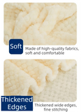 200 x 360cm Khaki Pineapple Grid Plush Sofa Blanket for 4 Seater - Soft Thick Flannel Jacquard Throw, Fade Resistent & Machine Washable, Lightweight Travel and Spring Summer Bedding