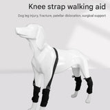 M Size Adjustable Dog Knee Brace set - Include front and hind legs Soft Neoprene Leg Support Sleeve with Elastic Straps, Anti-Lick Recovery Aid for Pets