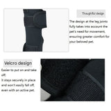 M Size Adjustable Dog Knee Brace set - Include front and hind legs Soft Neoprene Leg Support Sleeve with Elastic Straps, Anti-Lick Recovery Aid for Pets
