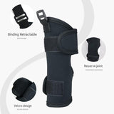 M Size Adjustable Dog Knee Brace set - Include front and hind legs Soft Neoprene Leg Support Sleeve with Elastic Straps, Anti-Lick Recovery Aid for Pets