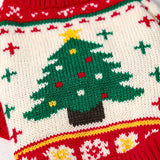 Red and Green  S Size Christmas tree pattern Christmas Pet Knitted Dress - Acrylic Dog and Cat Jumper, Lightweight Festive Winter Outfit for Pets, Holiday Photos and Celebrations In Australia - Darrahopens