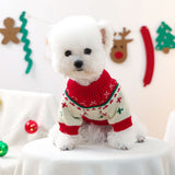 Red and Green  S Size Christmas tree pattern Christmas Pet Knitted Dress - Acrylic Dog and Cat Jumper, Lightweight Festive Winter Outfit for Pets, Holiday Photos and Celebrations In Australia - Darrahopens