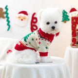 Red and Green  L Size Christmas tree pattern Christmas Pet Knitted Dress - Acrylic Dog and Cat Jumper, Lightweight Festive Winter Outfit for Pets, Holiday Photos and Celebrations In Australia - Darrahopens