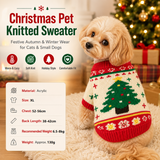 Red and Green  XL Size Christmas tree pattern Christmas Pet Knitted Dress - Acrylic Dog and Cat Jumper, Lightweight Festive Winter Outfit for Pets, Holiday Photos and Celebrations In Australia - Darrahopens
