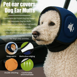 Blue S Size Dog Anxiety Relief Set - Breathable Mesh Calming Vest and Noise Reducing Earmuffs for Dogs, Thunderstorm and Fireworks Stress Support