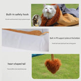 Lion Style Canvas Pet Carrier Green Bag（small size 35*12*24cm） - Adjustable Head Opening, Breathable Mesh, 8cm Wide Shoulder Strap, PE Support Base, Portable Crossbody Sling for Cats and Small Dogs, Travel Friendly Design
