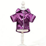 Purple Pet Pyjamas M Size- Lightweight Acrylic Dog and Cat Sleepwear, Compact Indoor Loungewear for Small Pets, Spring and Summer Pet Clothing