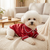 Red Pet Pyjamas M Size- Lightweight Acrylic Dog and Cat Sleepwear, Compact Indoor Loungewear for Small Pets, Spring and Summer Pet Clothing In Australia - Darrahopens