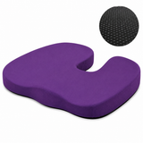 Purple Memory Foam Seat Cushion - 44 x 35 x 6 cm Polyester Chair Pad, Anti-slip bottom,Thickened Breathable Comfort for Office Chairs, Student Desks and Everyday Seating In Australia - Darrahopens