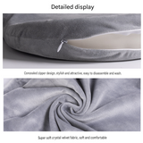 Black Memory Foam Seat Cushion - 44 x 35 x 6 cm Polyester Chair Pad, Anti-slip bottom,Thickened Breathable Comfort for Office Chairs, Student Desks and Everyday Seating
