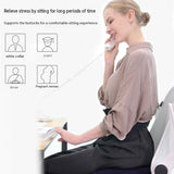 Blue Memory Foam Seat Cushion - 44 x 35 x 6 cm Polyester Chair Pad, Anti-slip bottom,Thickened Breathable Comfort for Office Chairs, Student Desks and Everyday Seating