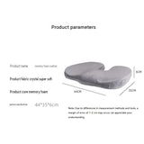 Blue Memory Foam Seat Cushion - 44 x 35 x 6 cm Polyester Chair Pad, Anti-slip bottom,Thickened Breathable Comfort for Office Chairs, Student Desks and Everyday Seating