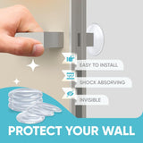Transparent Door Handle Bumper - 6 Pcs  30mm PVC Self-Adhesive Wall Protector, Shock Absorbing Silent Cushion for Home, Bedroom & Fridge Doors In Australia - Darrahopens