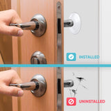 Transparent Door Handle Bumper - 6 Pcs  30mm PVC Self-Adhesive Wall Protector, Shock Absorbing Silent Cushion for Home, Bedroom & Fridge Doors