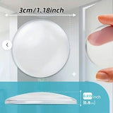 Transparent Door Handle Bumper - 10 Pcs  30mm PVC Self-Adhesive Wall Protector, Shock Absorbing Silent Cushion for Home, Bedroom & Fridge Doors In Australia - Darrahopens